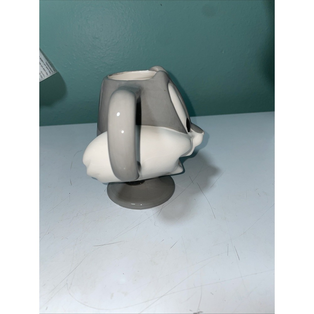 Vintage 2000 Looney Tunes Bugs Bunny 3D Sculpted Ceramic Mug Houston Harvest - Picture 4 of 6